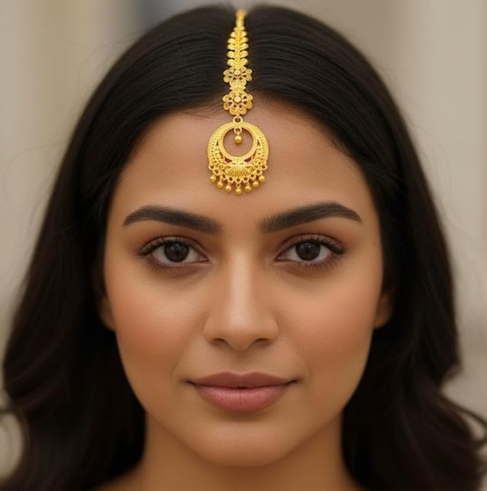 Adjustable Forming Mang Tikka for Women, Ethnic Accessory
